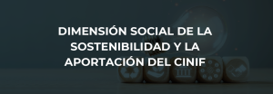 Dimensión social de la sostenibilidad y la aportación del CINIF